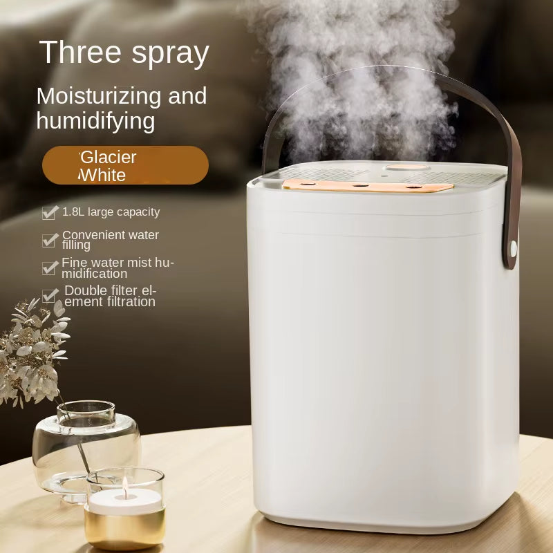 1.8L Household Aroma Humidifier Fragrance Diffuser Large Capacity USB Charging Triple Sprayer 3 Modes Cycle Atomizer Ultrasonic