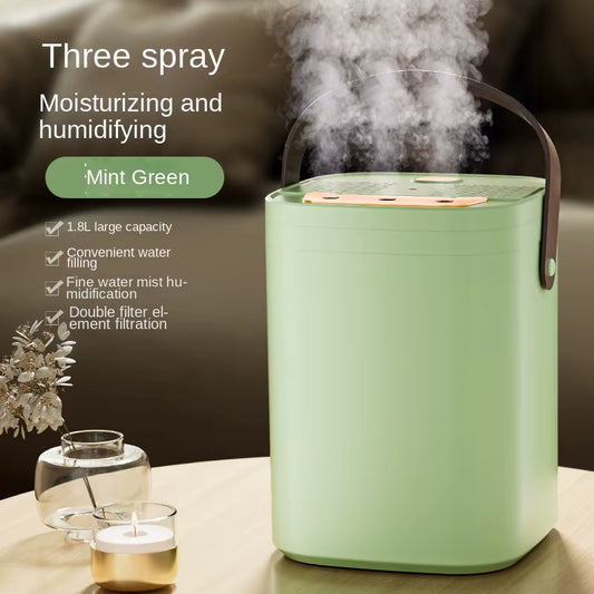 1.8L Household Aroma Humidifier Fragrance Diffuser Large Capacity USB Charging Triple Sprayer 3 Modes Cycle Atomizer Ultrasonic